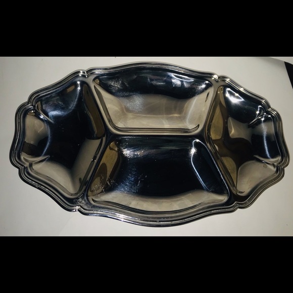 Vintage Guy Degrenne Oval Divided Serving Platter - Picture 1 of 16